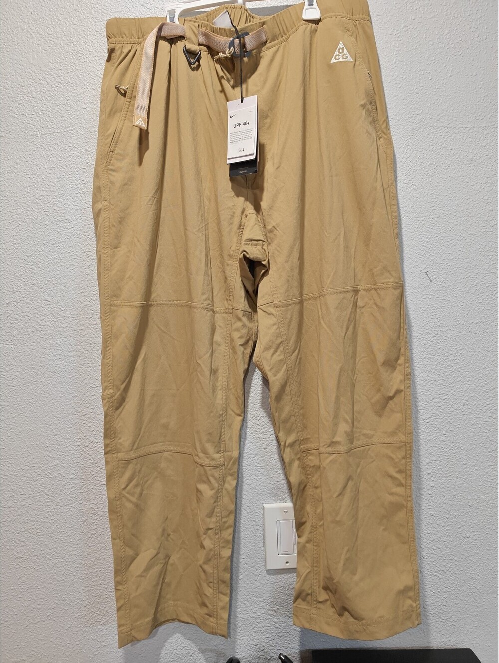 Nike ACG Tan Outdoor Utility Pants with Belt